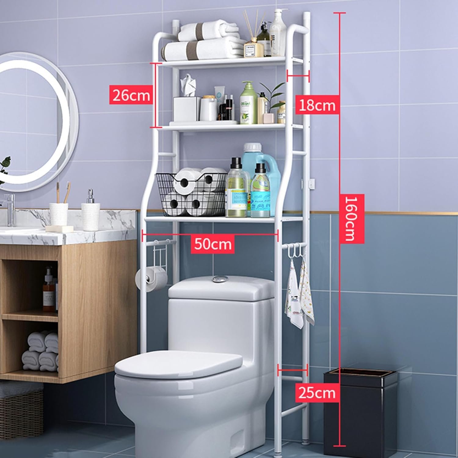 Étagère Multifonction pour WC et Salle de Bain – Image 2
