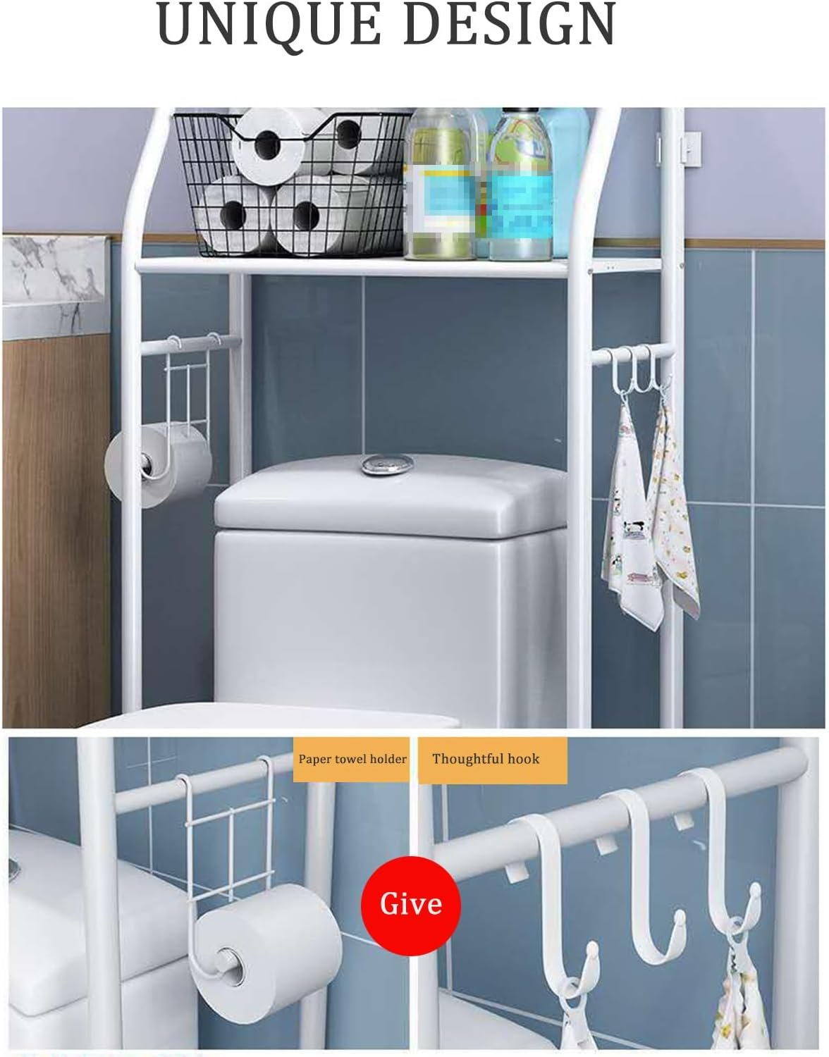 Étagère Multifonction pour WC et Salle de Bain – Image 3